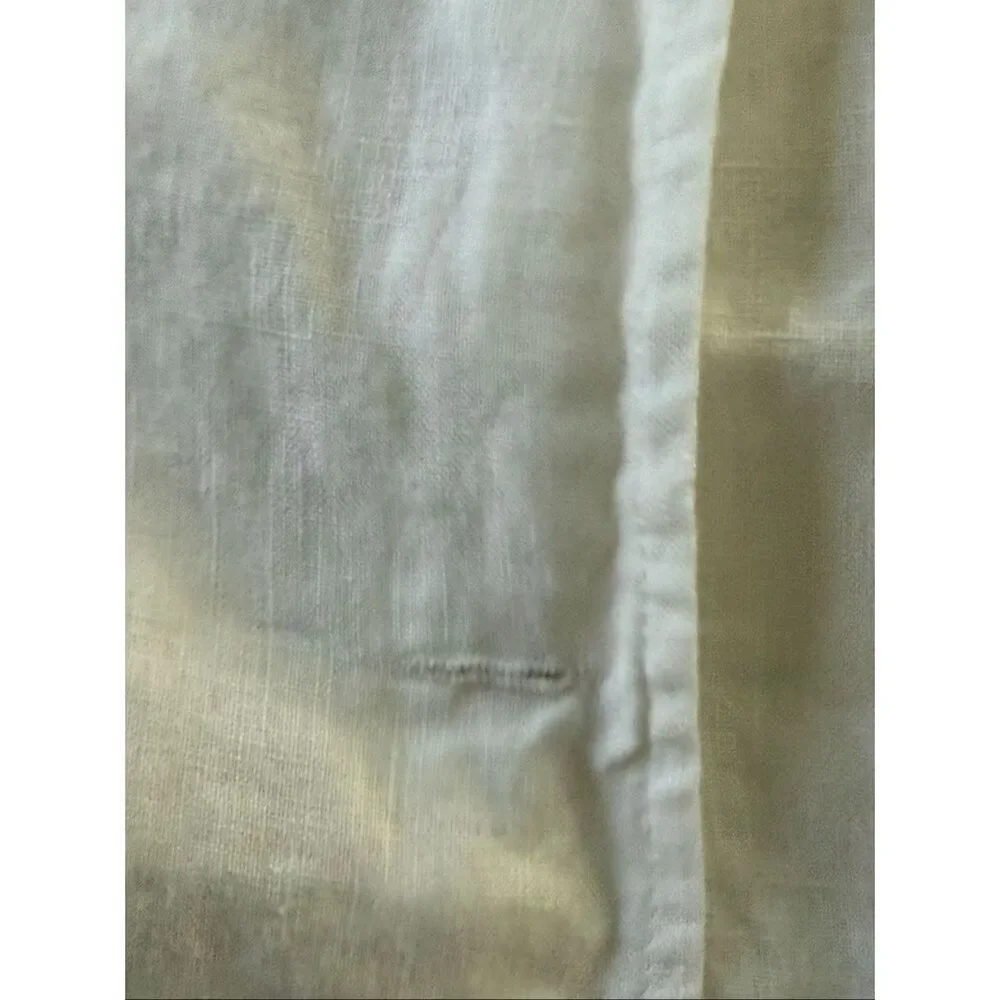 Autograph New York White Linen Button-Front Midi Skirt Size 12 - Picture 11 of 12